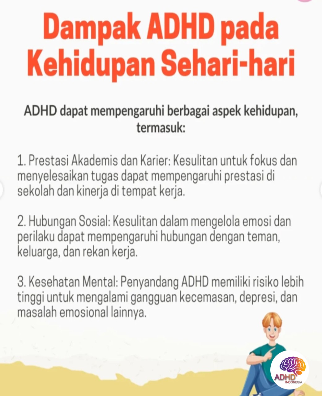 ADHD dan Hubungan Sosial Anak di Lingkungan Sekolah di Kota Jakarta